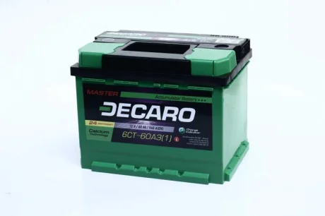 Акумулятор 60Ah-12v MASTER (242x175x190),L,EN580 L+левый DECARO 6СТ-60 А3 (1) M
