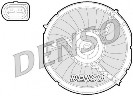 Вентилятор радиатора DENSO DER02003 (фото 1)