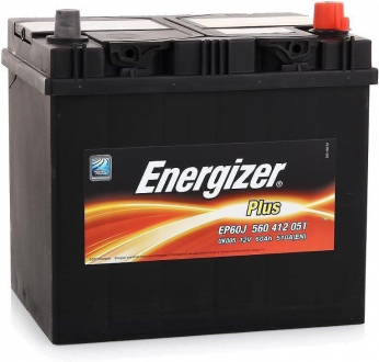 Аккумулятор 60Ah-12v Plus (232х173х225), R, EN510 Energizer 560 412 051 (фото 1)