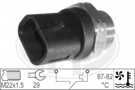 Термовыключатель, вентилятор радиатора ERA 330178 (фото 1)