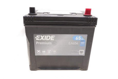 Аккумулятор 65Ah-12v PREMIUM (230х173х222), R, EN580, Корея! КАТ. -15% EXIDE EA654