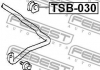 Втулка стабилизатора переднего FEBEST T11-2906013 (фото 2)