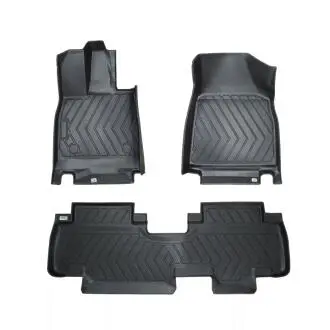 Ковры салона, 3D, резино-пластик(компл. 3 елемента)(без ковра для третьего ряда, без ковра багажника) для BYD Tang 7 мест GoodWay MatBYDTNGSET5