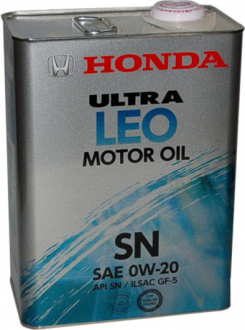 Масло моторное / Acura Ultra LEO SN/GF-5 0W-20 (4 л) HONDA 821799974 (фото 1)