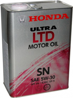 Масло моторное / Acura Ultra LTD SN/GF-5 5W-30 (4 л) HONDA 821899974 (фото 1)