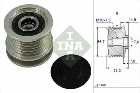 Механізм вільного ходу генератора INA 535 0013 10 (фото 1)