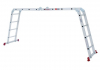 Лестница алюминиевая мультифункциональная трансформер 4x4 ступ. 4,62 м Intertool LT-0029 (фото 9)