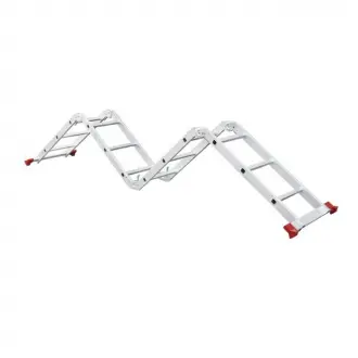 Лестница алюминиевая мультифункциональная трансформер 4x3 ступ., 3,50 м Intertool LT-0030 (фото 1)