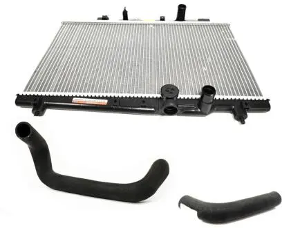 Радиатор охлаждения с патрубками Geely MK/MK2 KLM KLM AutoParts 1602041180-01-1016003339-1602200180