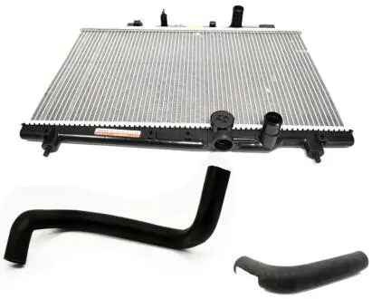 Радиатор охлаждения с патрубками Geely CK/CK2 KLM KLM AutoParts 1602041180-01-1602198180-1602051180 (фото 1)