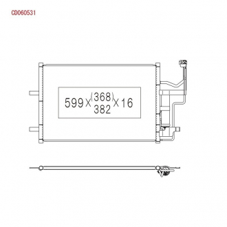 Радіатор кондиціонера KOYORAD CD060531