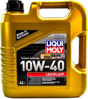 Масло моторне Leichtlauf 10W-40 (4 л) LIQUI MOLY 9501 (фото 1)