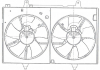Електровентилятор охолодження з кожухом для а / м Nissan Murano I (Z50) (02-) LUZAR LFK 1450 (фото 4)