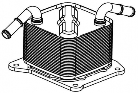 Радиатор масл. для а / м Nissan Juke (10 -) / Лада Vesta (15-) 1.6i CVT (JF015E) LUZAR LOc 0101 (фото 1)