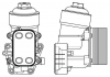 Радиатор масляный в сборе (теплообменник) VW Tiguan (08-) 1.6TDi/2.0TDi LUZAR LOc 1809 (фото 4)