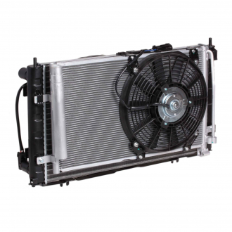 Радиатор охлаждения 2170 (+рад. кондиц+вентиляторы)(А/С Panasonic) LUZAR LRK 01272 (фото 1)
