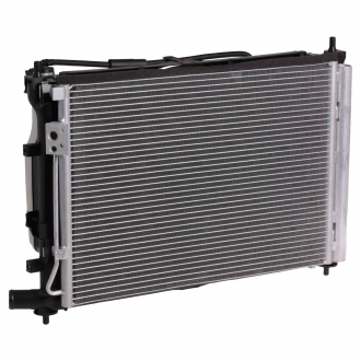 Блок охолодження (радіатор + Конденсер + вентилятор) для а / м Hyundai Solaris (17 -) / Kia Rio (17-) AT LUZAR LRK 081L5 (фото 1)