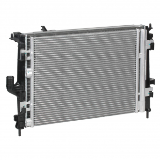 Блок охлаждения (радиатор + Конденсер + вентилятор) для а / м Renault Logan 1.4, 1.6 (08 -) / Lada Largus (12-) 1.6 AC + LUZAR LRK 0983 (фото 1)