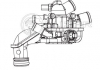 Термостат Peugeot 308 (07-)/Citroen C4 (10-) 1.6i АТ (рифленые патрубки и два датчика) LUZAR LT 20Z6 (фото 4)