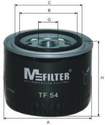 Фільтр масляний двигуна VOLVO M-FILTER TF54 (фото 1)