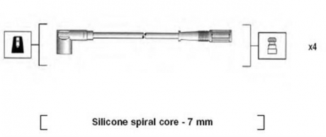 Комплект проводов зажигания MAGNETI MARELLI 941095720610 (фото 1)
