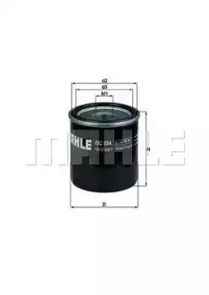 Фильтр масляный 1.8L MAHLE KNECHT 1136000118