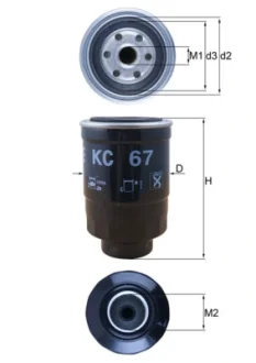 Фільтр паливний Nissan MAHLE MAHLE KNECHT KC 67