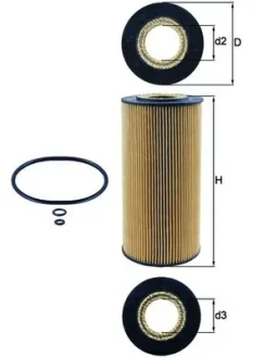 Масляний фiльтр Knecht MAHLE MAHLE KNECHT OX123/1D