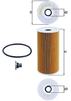 Фільтр масляний MAHLE MAHLE KNECHT OX377D