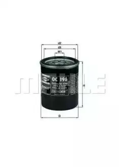 Фільтр масляний MAHLE Great Wall Wingle 6 MAHLE KNECHT SMD136466