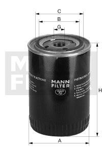 Фільтр масляний Kompressoren W962 / 36 MANN W962/36 (фото 1)