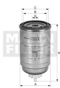 Фільтр палив. Case New Holland MANN WK9029 (фото 1)
