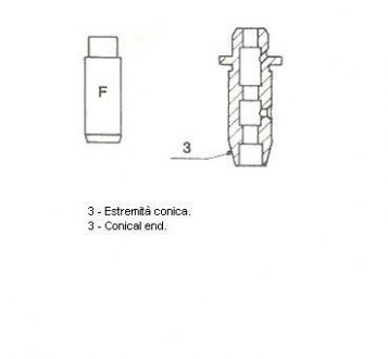 Напрямна клапана IN PSA XU5 / XU9 Metelli 01-2298