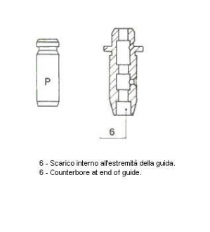 Напрямна клапана EX NISSAN 1,3-2,0 5,5x9,51x40 Metelli 01-2512 (фото 1)