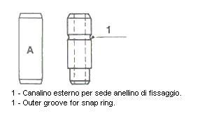 Напрямна клапана IN / EX CHEVROLET AVEO 1,5 8V 11,03 / 6,02 / 47,5 Metelli 01-S2845 (фото 1)