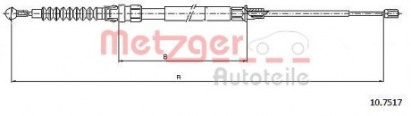 Трос ручного тормоза METZGER 10.7517