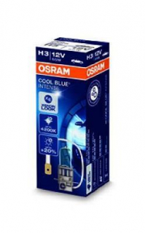 Лампа галогенна + 20% XENON Cool Blue Intense 55W H3 OSRAM 64151CBI (фото 1)