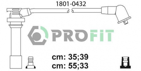 Комплект кабелів високовольтних PROFIT 1801-0432
