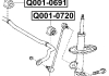 Стойка стабилизатора передняя Q-FIX 1014012763 (фото 3)