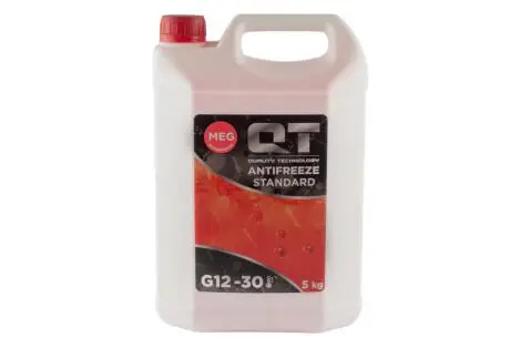 Антифриз QT MEG STANDARD -30 G12 червоний 5кг QT-OIL QT551305