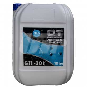 Антифриз QT MEG STANDARD -30 G11 синий 10кг QT-OIL QT5533010 (фото 1)
