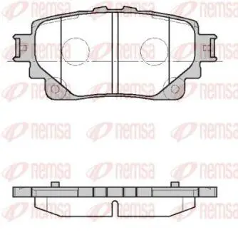 Колодки тормозные задние TOYOTA BZ4X REMSA 04466F4020