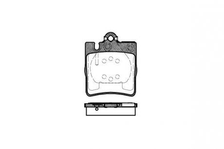 Колодка торм. диск. MB E-CLASS (W210) задн. REMSA 0709.00 (фото 1)