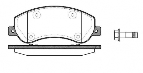 Колодка торм. диск. VW AMAROK (09/10-)передн. REMSA 1250.00 (фото 1)