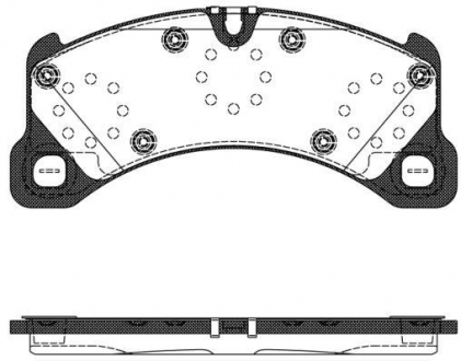 Колодки тормозные дисковые REMSA 1345.50 (фото 1)