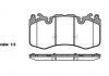 Колодка торм. диск. LANDROVER, RANGE ROVER передн. REMSA 1410.00 (фото 1)