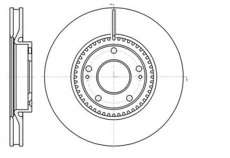 Тормозной диск REMSA 61217.10 (фото 1)