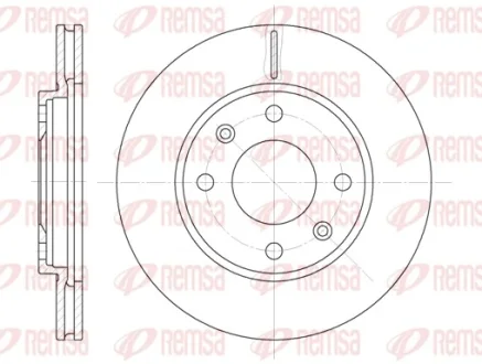 Диск тормозной CITROEN XSARA 97-00,PEUGEOT 306 94-02. 206 03- передн. REMSA 6131.10
