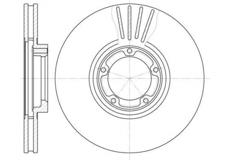 Тормозной диск REMSA 6518.10 (фото 1)
