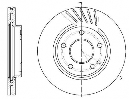 Диск тормозной MERCEDES A-CLASS (W168) передние. (Пр-во) REMSA 6527.10